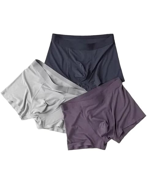 Men's Ultra Silk Soft Lycra Material Ice Silk Men's Short Plain Underwear Multicolor ( Pack Of 2 ) - Shikha Garments